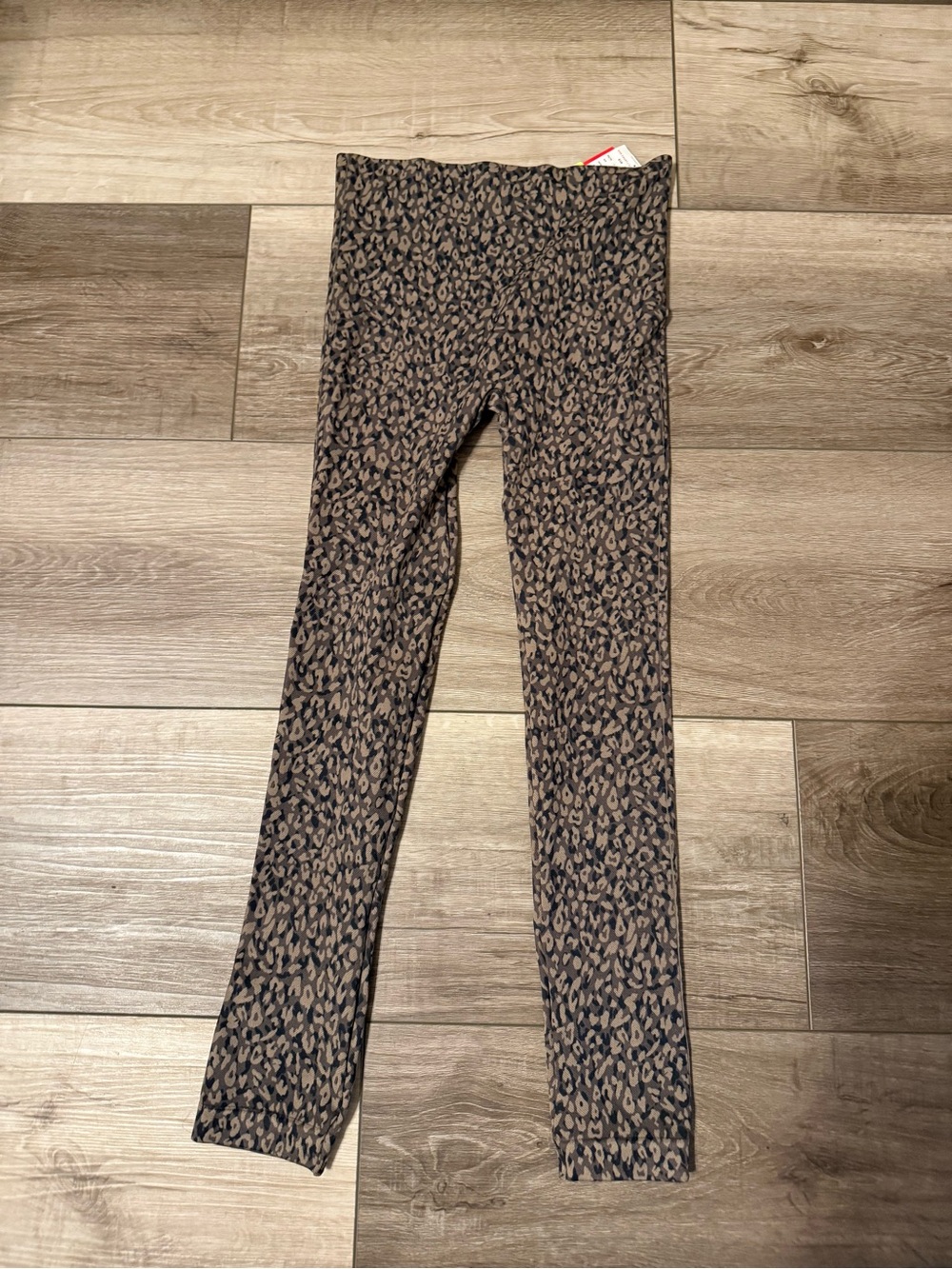 SPANX Leopard-Print High-Rise Leggings - Brown & Black